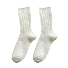 Cashmere Wool Solid Color Socks