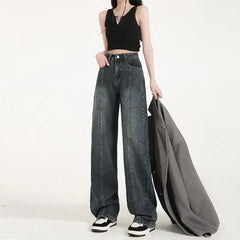 Baggy Vintage Straight Denim Jeans