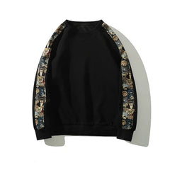 Cashew Flower Graphic Patch Sweater