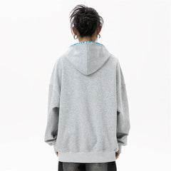 Ribboned Simple Basic Hoodie