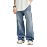 Classic Retro Washed Denim Pant
