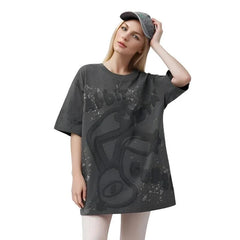 Retro Printed Oversized Women's T-Shirt