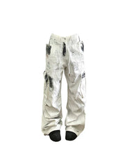 Y2K Women's White Cargo Jean