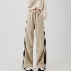 Y2K Wide-Leg Track Sweatpants