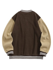 Embroidered Smile Face Jacket