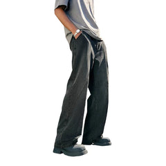 Retro Black Wide Leg Denim Jeans