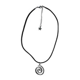 Spiral Leather Cord Necklace