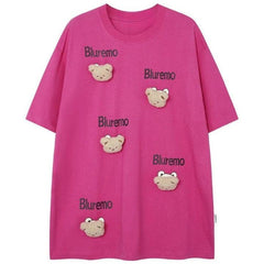 Cute Panda Face Oversized T-Shirt