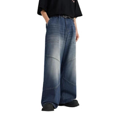Blue Baggy Loose Denim Jeans