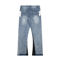 Y2k Splashed Edge Classic-Fit Jeans