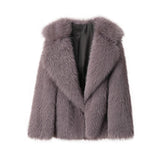 Luxury Faux Fur Women's Coat Jacket
