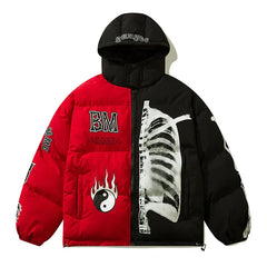 Yin Yang Skeleton Oversized Jacket