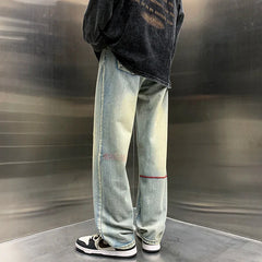 Y2k Baggy Straight Jeans