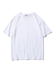 Casual Solid Cotton Oversized T-Shirt
