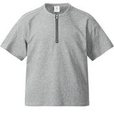 Harajuku Half-Zip Oversize T-Shirt