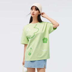 Flower Dress Oversized Women's T-Shirt
