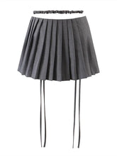 Y2k Split Pleated Mini Skirts