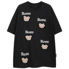 Cute Panda Face Oversized T-Shirt