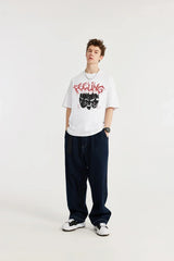 Gothic Facial Expression Graphic T-Shirt