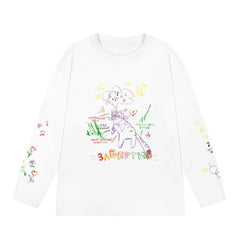Scratch Cartoon Vibe Oversized Sweater