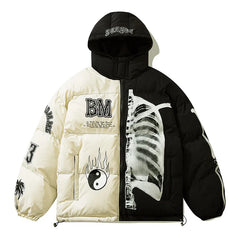 Yin Yang Skeleton Oversized Jacket