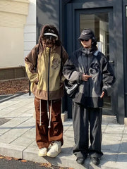 Y2k Vintage Embroidery Windbreaker Jacket