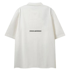 Hand Graphic Patchwork Shirt