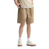 Casual Solid Color Loose Straight Short