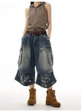 Urban Distressed Cargo Jorts