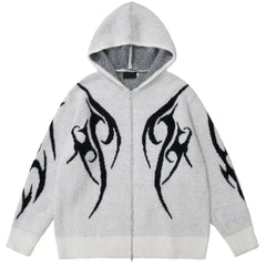 Raven Eyes Zipper Hoodie