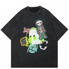 Washed Black Ghost T-Shirt