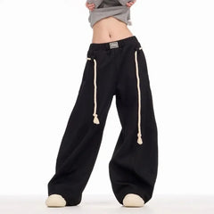 Y2k Laced Vintage Ease Wide Leg Pants