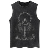 Retro Washed Holy Sword Judgment Vest