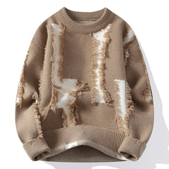 Y2k Clawed Ripped Heavy Sweater