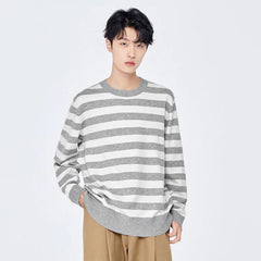 Simple Classic Striped Knitted Sweater