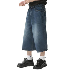 Vintage Wide Leg Denim Jort