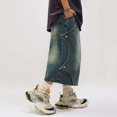 Vintage Men's Baggy Denim Jort