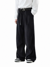 Vintage Pleated Brushed Wide Leg Pant