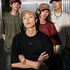 Casual Vintage Suede Oversized T-Shirt