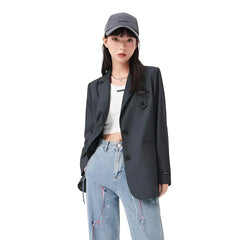 Embroidery Cuff Office Lady Blazer