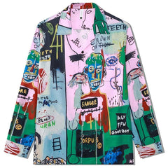 Vintage Graffiti Long Sleeve Shirt