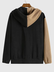 Spooky Smiles Colorblock Fleece Zipper Hoodie