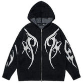 Raven Eyes Zipper Hoodie