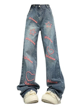 Bink Heart Blue Jeans