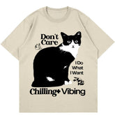 Chilling Cat Graphic T-shirt