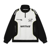 Racing Patchwork Oversize Sweatshirt