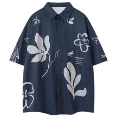 Flower Print Oversized T-Shirt