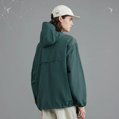 Outdoor Double Hooded Zipper Jacket