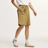 Casual Mid-Length Spliced Short