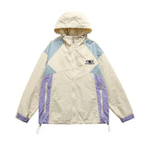 Patchwork Windbreaker Jacket